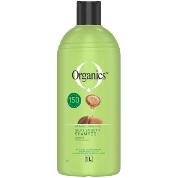 Organics Hair Smoothing Shampoo Argan Oil 1L x 2