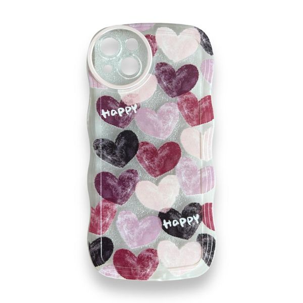 AMA Pink Hearts Silicon Protective Case For iPhone 13 Pro Max