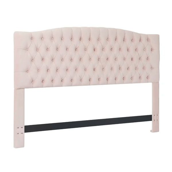 Elle Decor Celeste Padded Headboard Brown Velvet