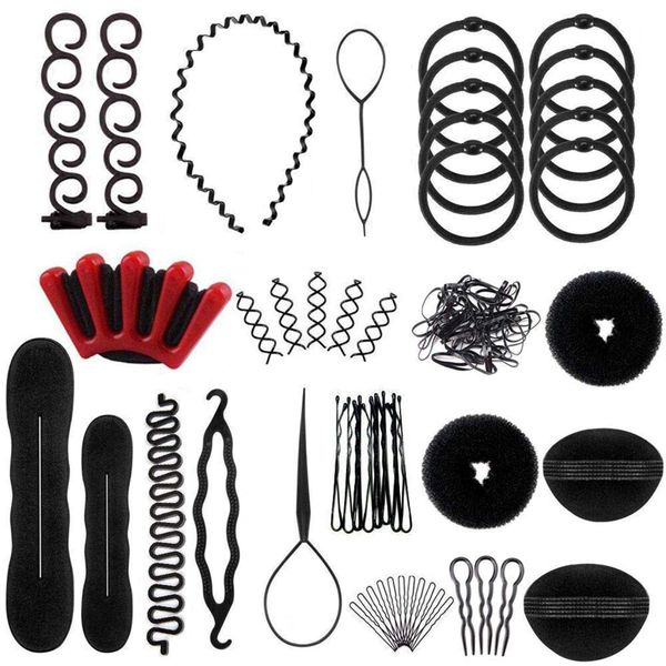 25 Pieces Hair Styling Set Fashion DIY Hair Accessories Hairdresser Kit