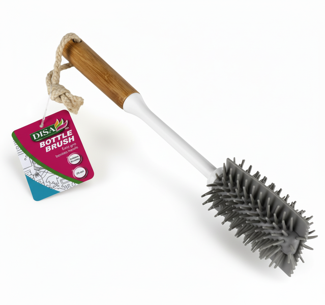 Disa 28 cm Rubber Bristle Dish and Bottle Cleaning Brush