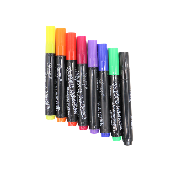Fabric Marker Pens - 8 Piece