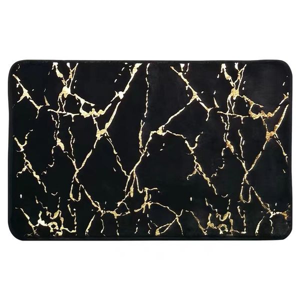 Slip Marble Pattern Bathroom Mat Floor image