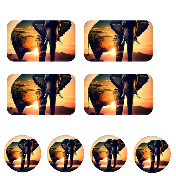 Sunset Placemat &amp; Coaster Set