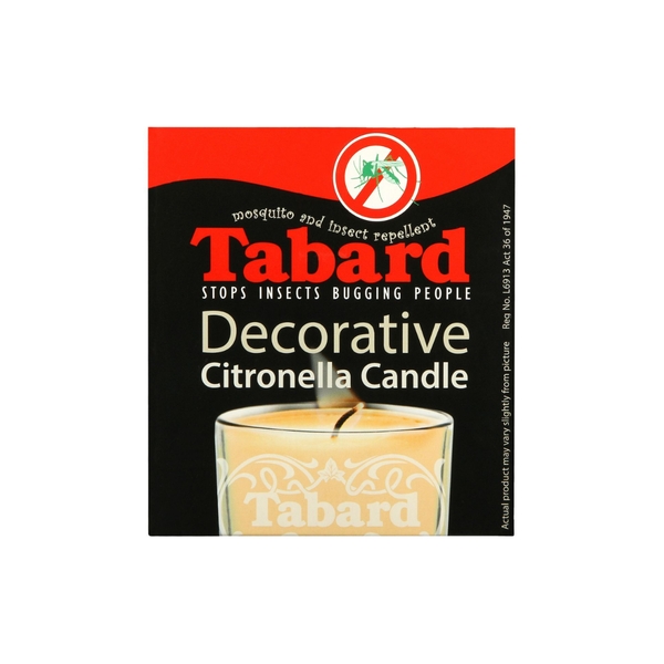 Marpemed: Tabard Glass Citronella Candle 200g