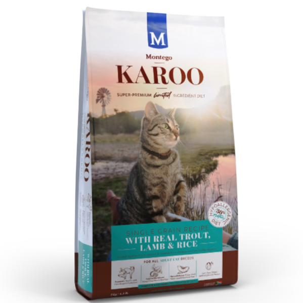 Montego Karoo Cat Adult Food Dry Trout &amp; Lamb (4kg)