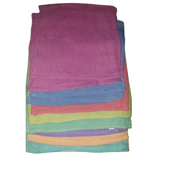 10 Piece Multi-Colored Wash Cloths