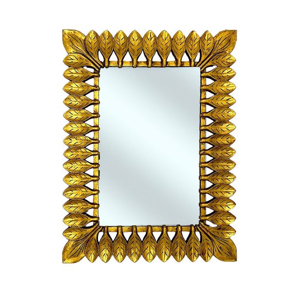 Catalina Rectangular Mirror Gold Antique