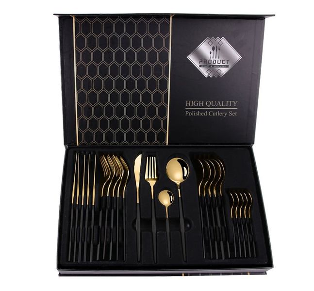 Exquisite 24 Piece Stainless Steel Cutlery Set - Rust-Resistant