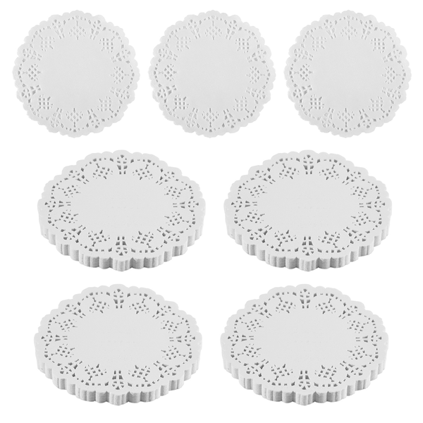 Lace Doilies Paper 4.5 inch Liners for Cake, Tableware Display 100Piece