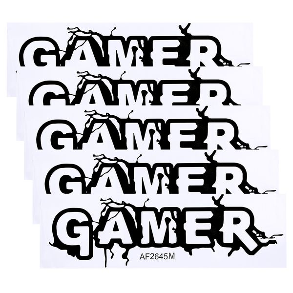 5 Piece Gamer Letter Wall Decals