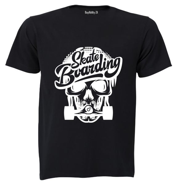 Skate Boarding Skeleton - Kids T-Shirt