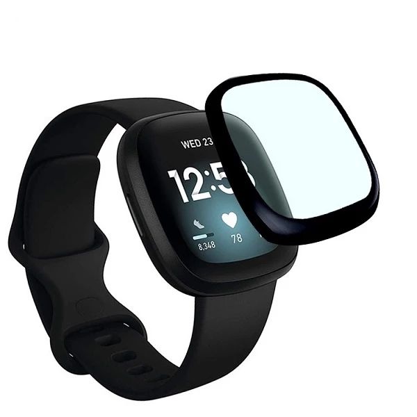 Rocco Tech - 3D PMMA +PC Screen Protector- Fitbit Versa 3 or Sense