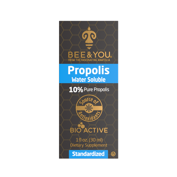 BEE&amp;YOU 10% Pure Propolis Water Soluble Extract - High Potency - 30ml
