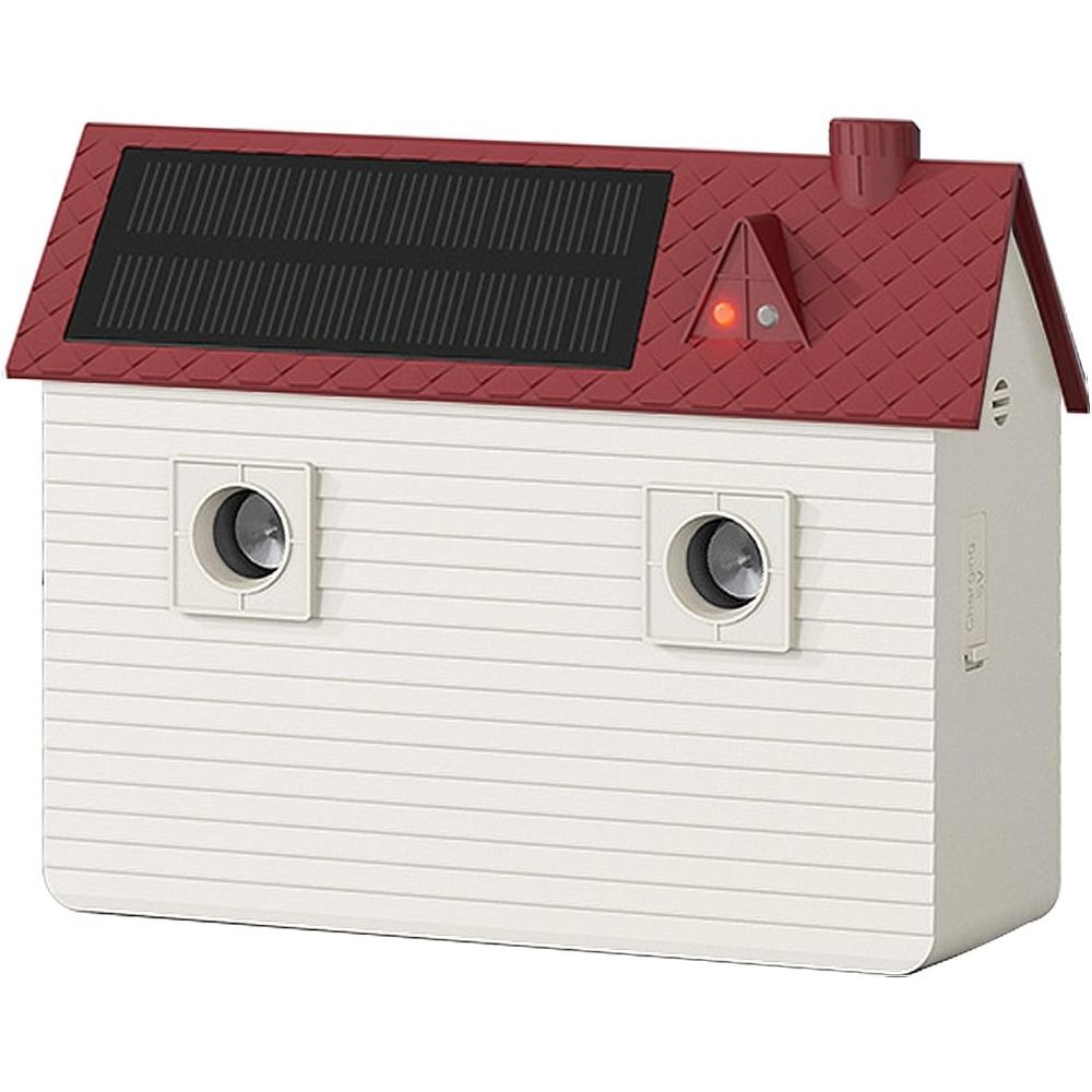 Solar Anti-Bark Device - 2 Ultrasonic Heads, USB-C/Solar Charging