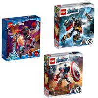 all lego marvel mech sets