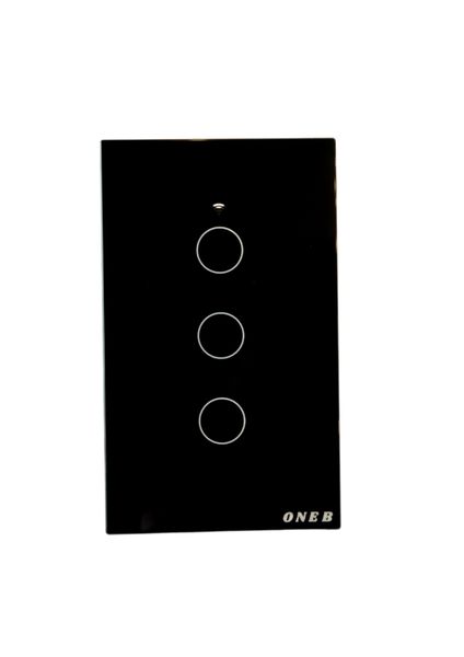 3 Gang Smart Switch Wifi BLE Black