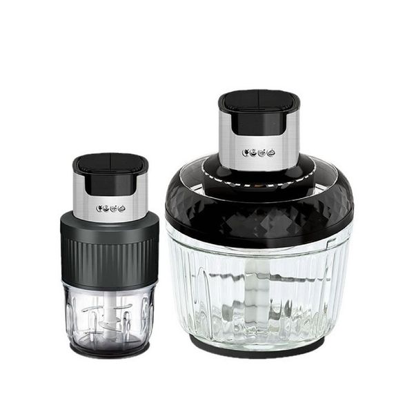 2-in-1 Meat Grinder &amp; Food Processor with Dual-Speed Gearbox