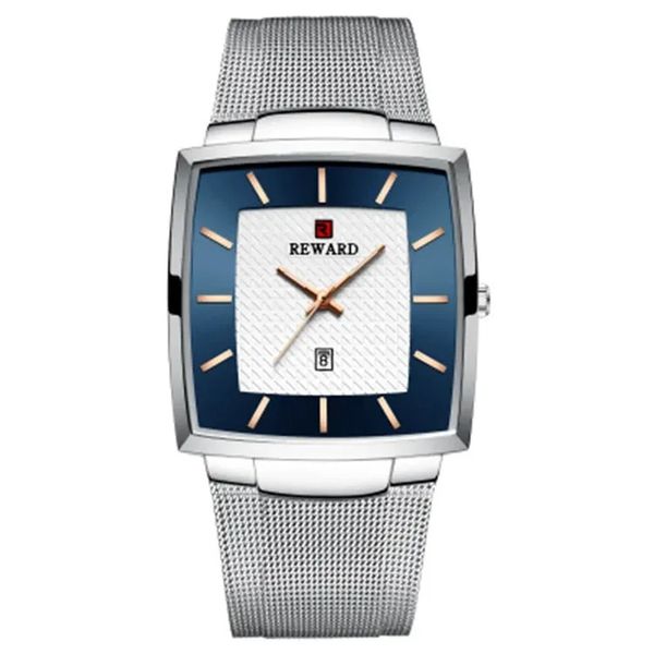 Reward Cubed Men's Silver Leisure Watch