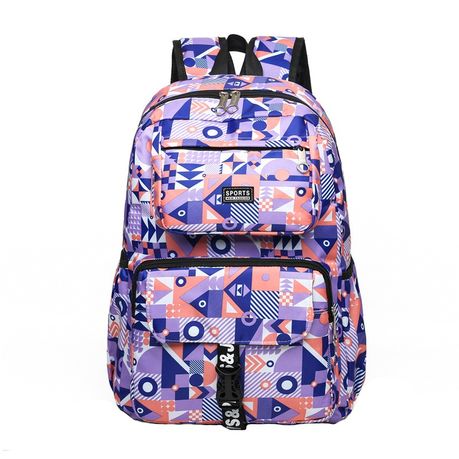 Geometric Print Backpack Image
