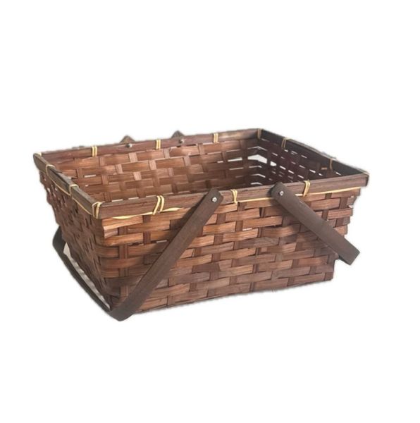 Bamboo Picnic Basket With Handles