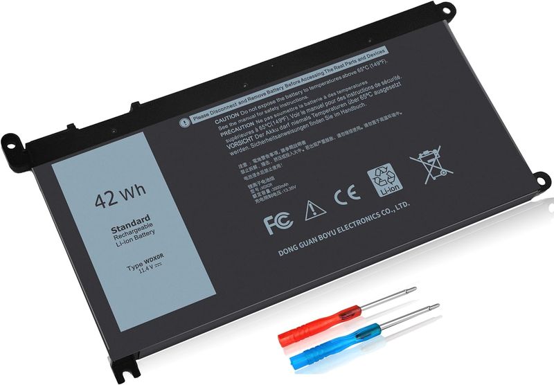 42WH WDX0R Battery Compatible with Dell Inspiron 13 7375 7368 7378 5368