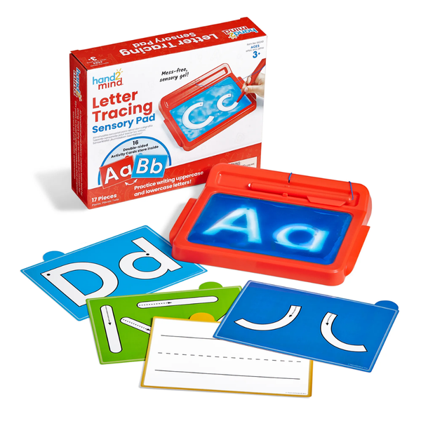 Hand2Mind - Letter Tracing Sensory Pad - Alphabet Writing Practice 17pcs