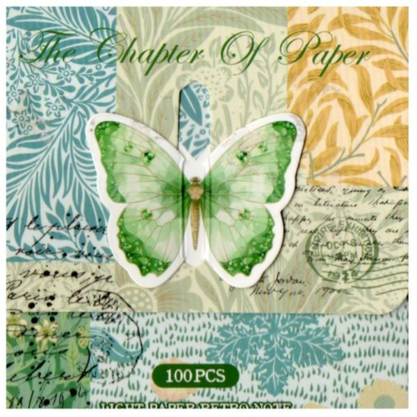 100 Pcs Journaling Craft Decorative Scrapbooking Paper Leaves Pattern