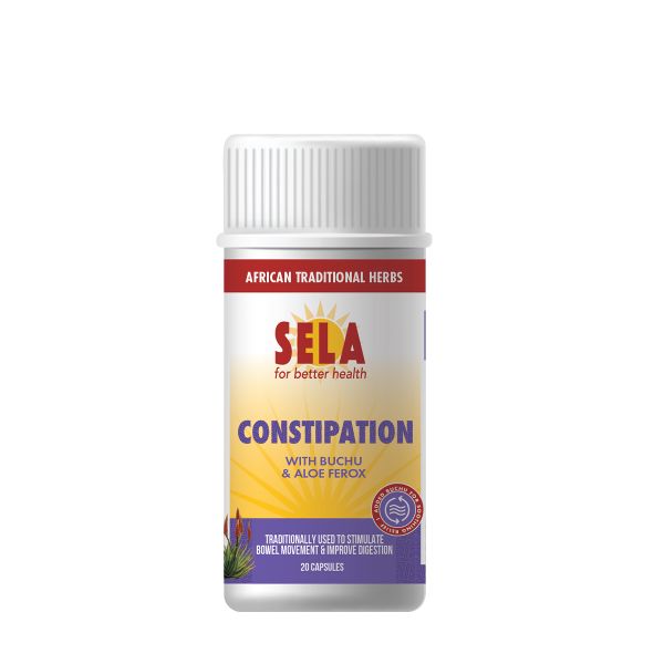 SELA Constipation Capsules Natural Herbs with Aloe Bitters (20)