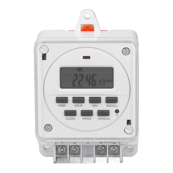 Weekly Programmable Timer Switch with 8 On/Off Settings for Home