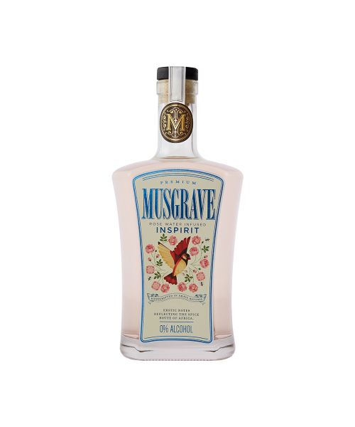 Musgrave Inspirit 0% Alcohol Rose Water Infused Gin - 1 × 750 ml Bottle