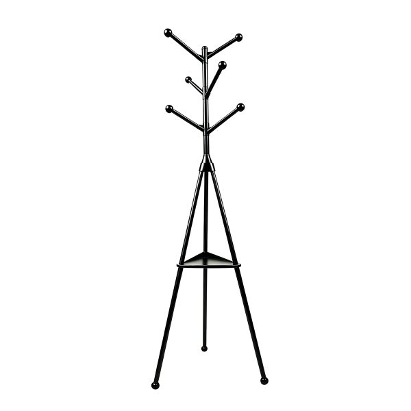 Metal Hall Tree Coat Rack - 360 Rotatable, 165cm