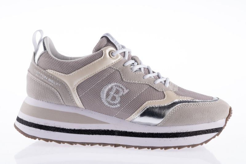 Cotton Belt Women's Allure Platform Sneakers - Silver