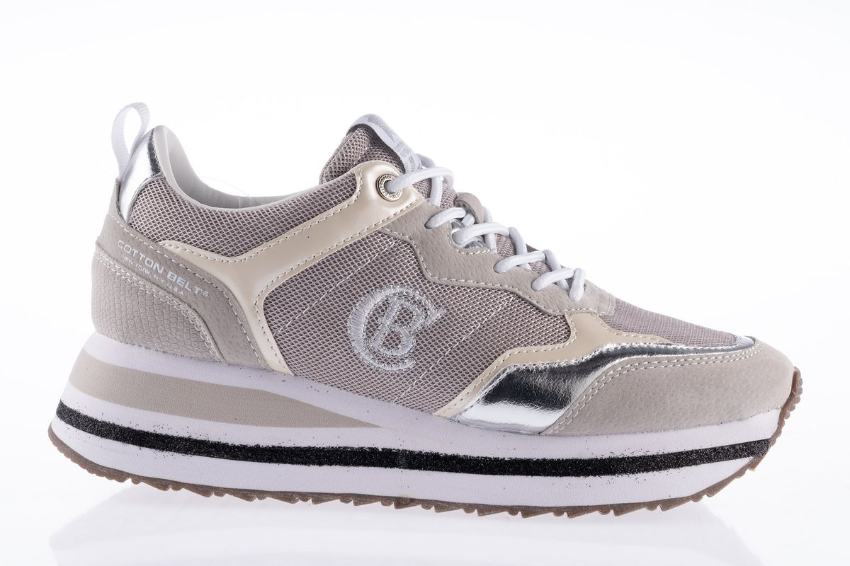 Cotton Belt Women's Allure Platform Sneakers Silver Shop Today. Get