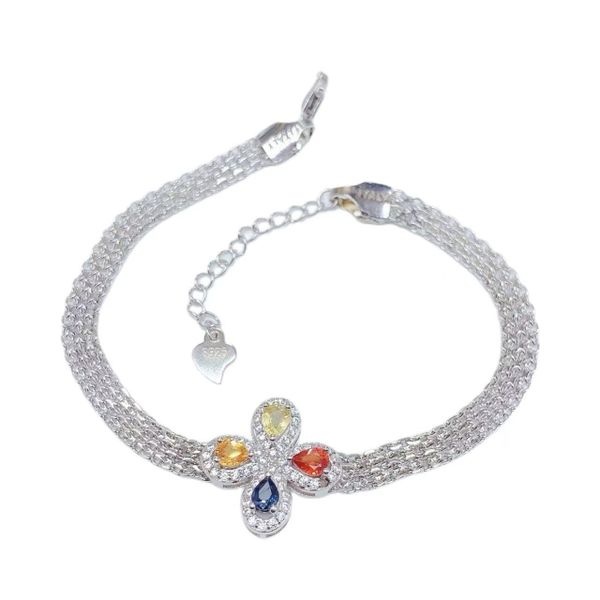 Luxury And Unique Design Colorful Sapphire Women's Bracelet