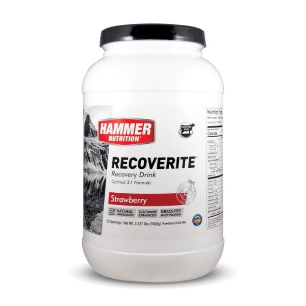 Hammer Nutrition Recoverite Strawberry 32 Serving Tub