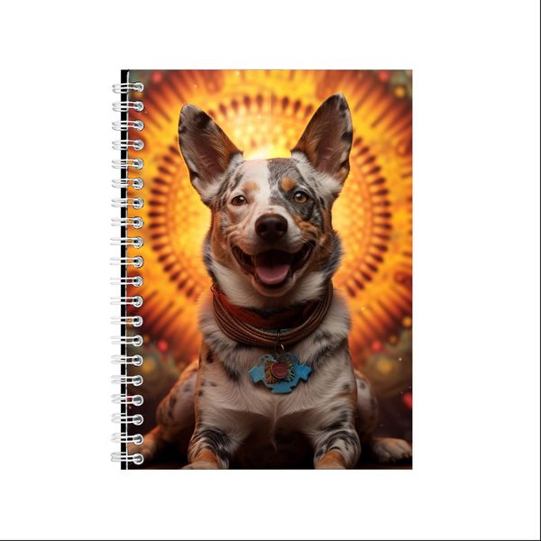 Psychedelic Australian Cattle Dog 1 A5 Notepad Gift