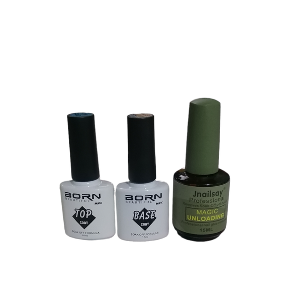 Acquiesce UV Gel Nail Polish Top and Base Coat with Magic Remover