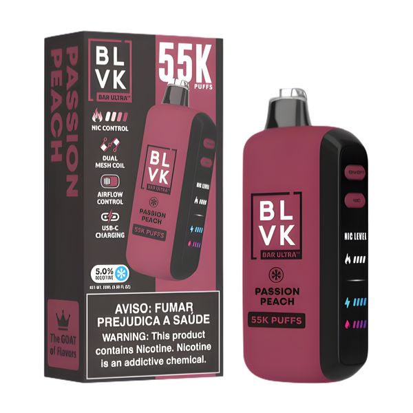 BLVK Ultra 55k Disposable Vape - Passion Peach