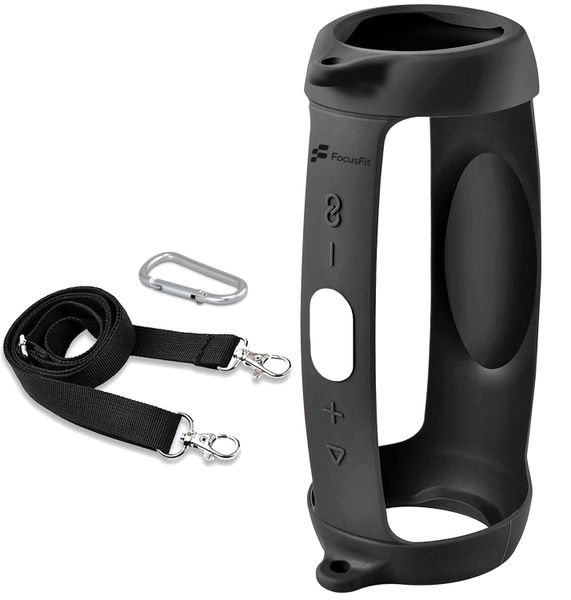FocusFit Silicone Cover &amp; Shoulder Strap for JBL Charge 5