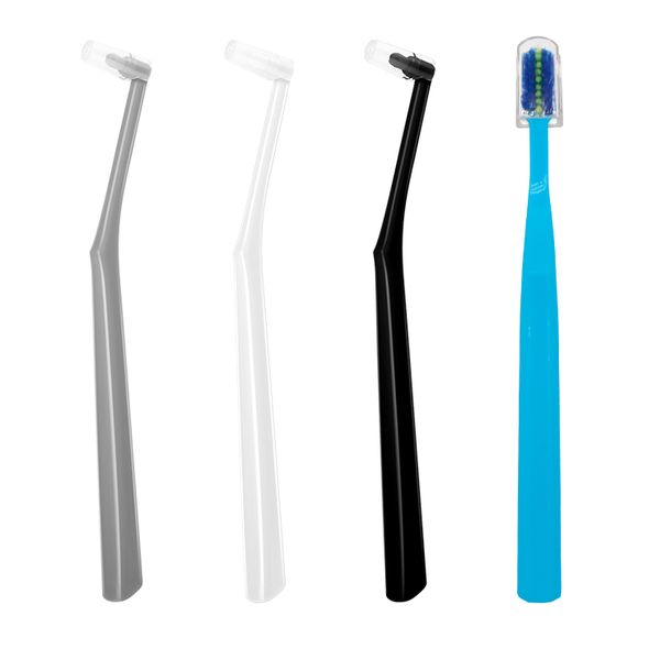 Orthodontic Oral Care Kit - 3 End Tuft Brushes and 1 Toothbrush Set