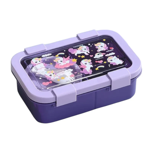 Duh Abi Best Lunchbox with bowl and cute animal cutlery