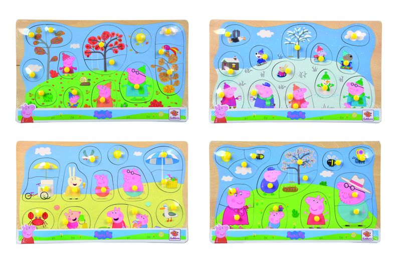 Peppa Pig Pin Puzzle 4 Assorted - Blind Pack