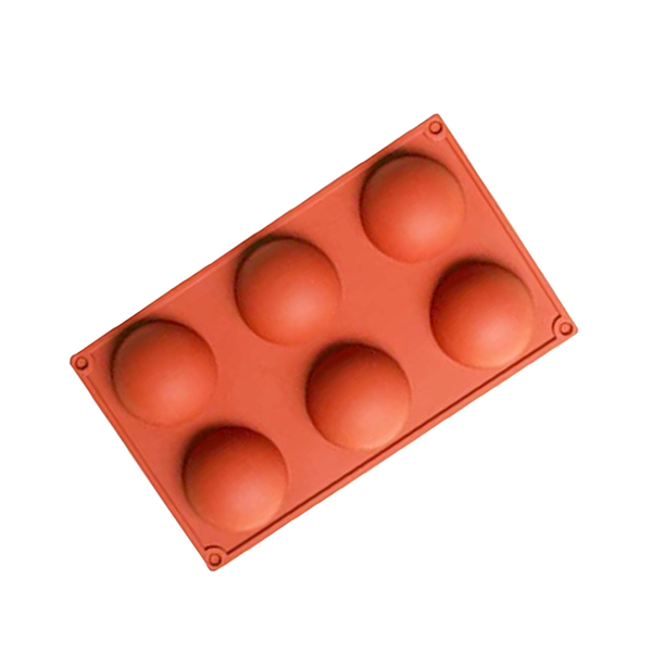 Killer Deals Non-Stick 6 Round Shaped Cake Dessert Silicone Baking Mould