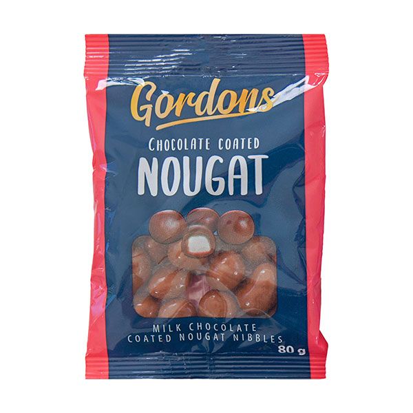 Gordons Sweets - Chocolate Coated Nougat (12 x 80g)