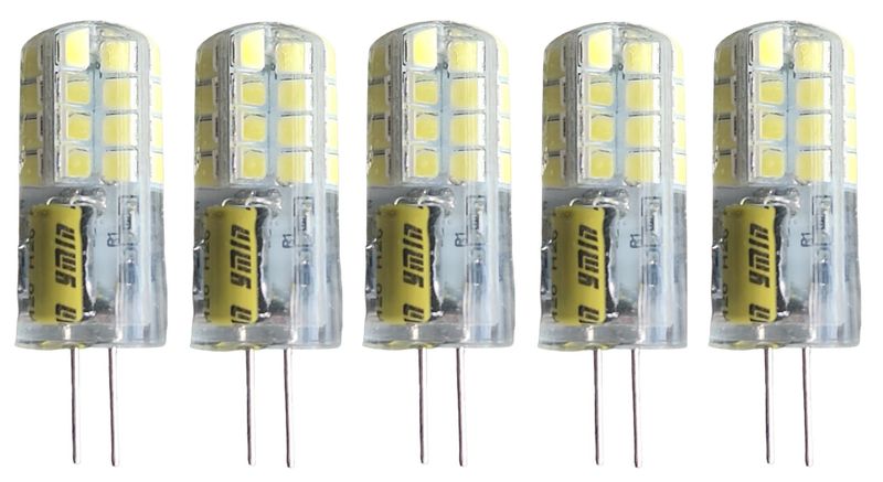 Hello Today G4 LED Bi-Pin Bulb 2w Warm White 12 Voltage Rating - 5 Pack