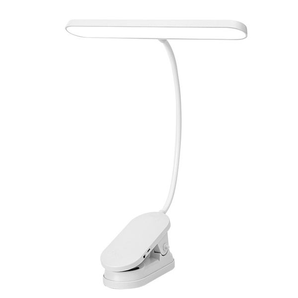 LED Clip-on Lamp: Recharge &amp; Plug-in, Dual-use Light