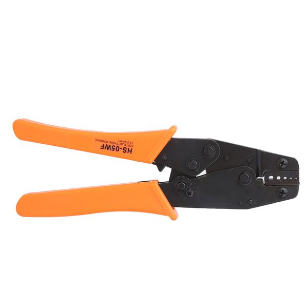 Ratchet Crimping Pliers for Cable Wire 0.5-6mm 20-10 AWG Orange Handle