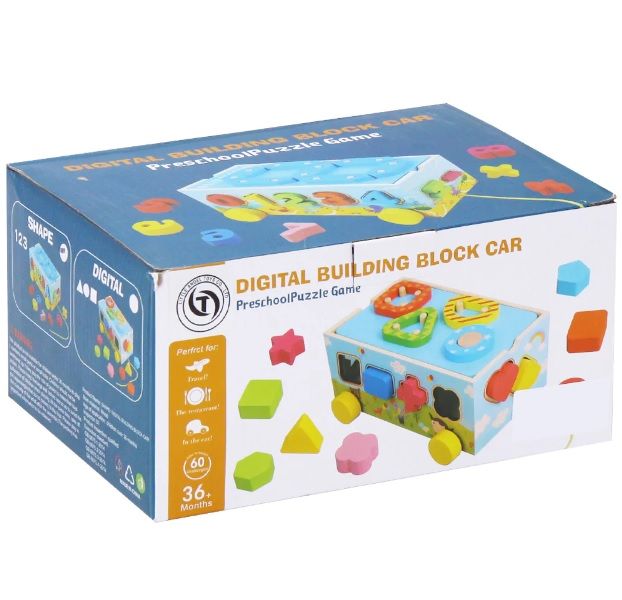 Colourful Digital Building Block Car