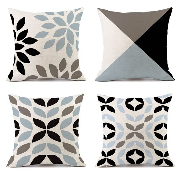 4 Piece Pillow Covers Couch Pillow Covers Cushion Case Square Pillowcase